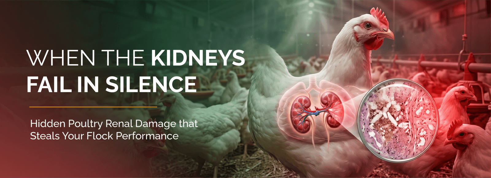 When the Kidneys Fail in Silence… Hidden Poultry Renal Damage that Steals Your Flock Performance