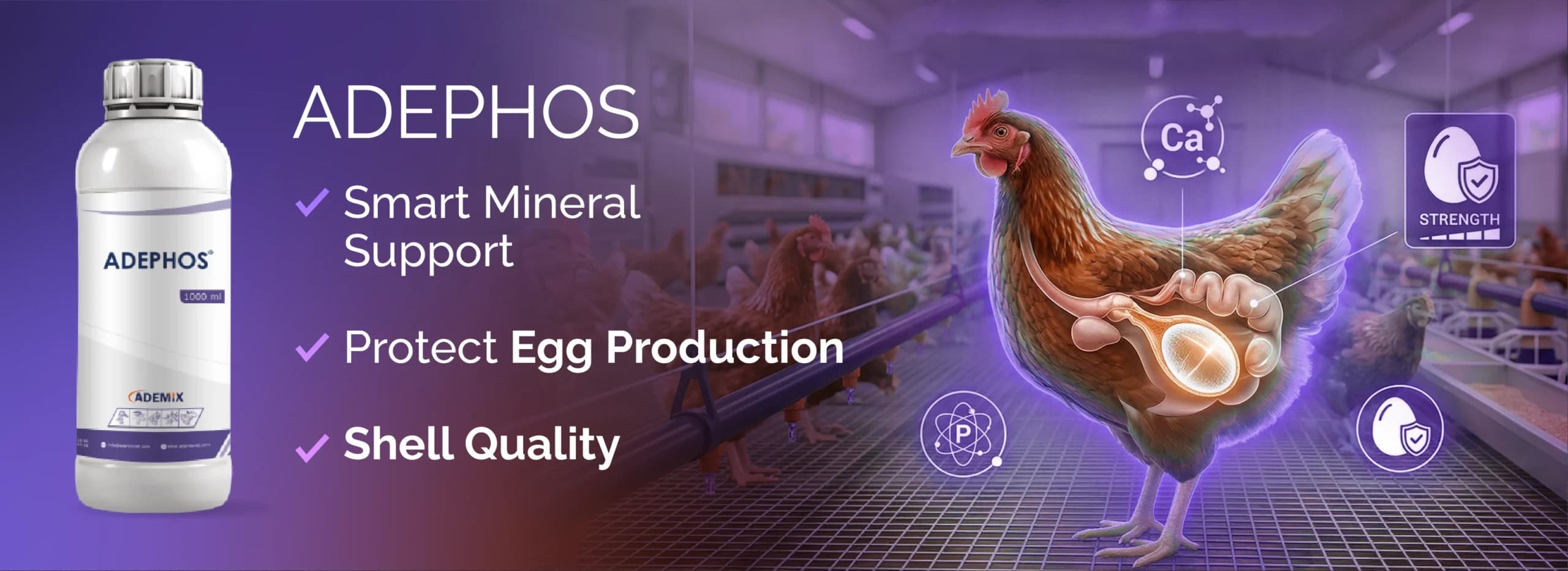 ADEPHOS… Smart Mineral Support to Protect Egg Production and Shell Quality