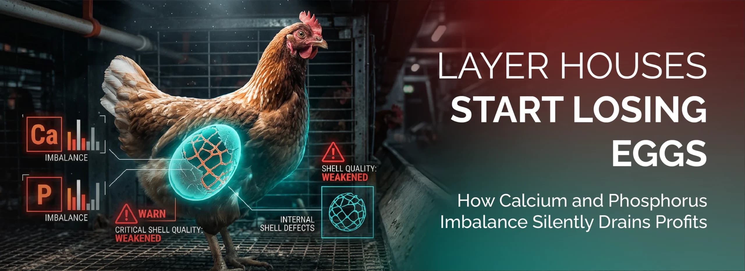 When Layer Houses Start Losing Eggs: How Calcium and Phosphorus Imbalance Silently Drains Profits